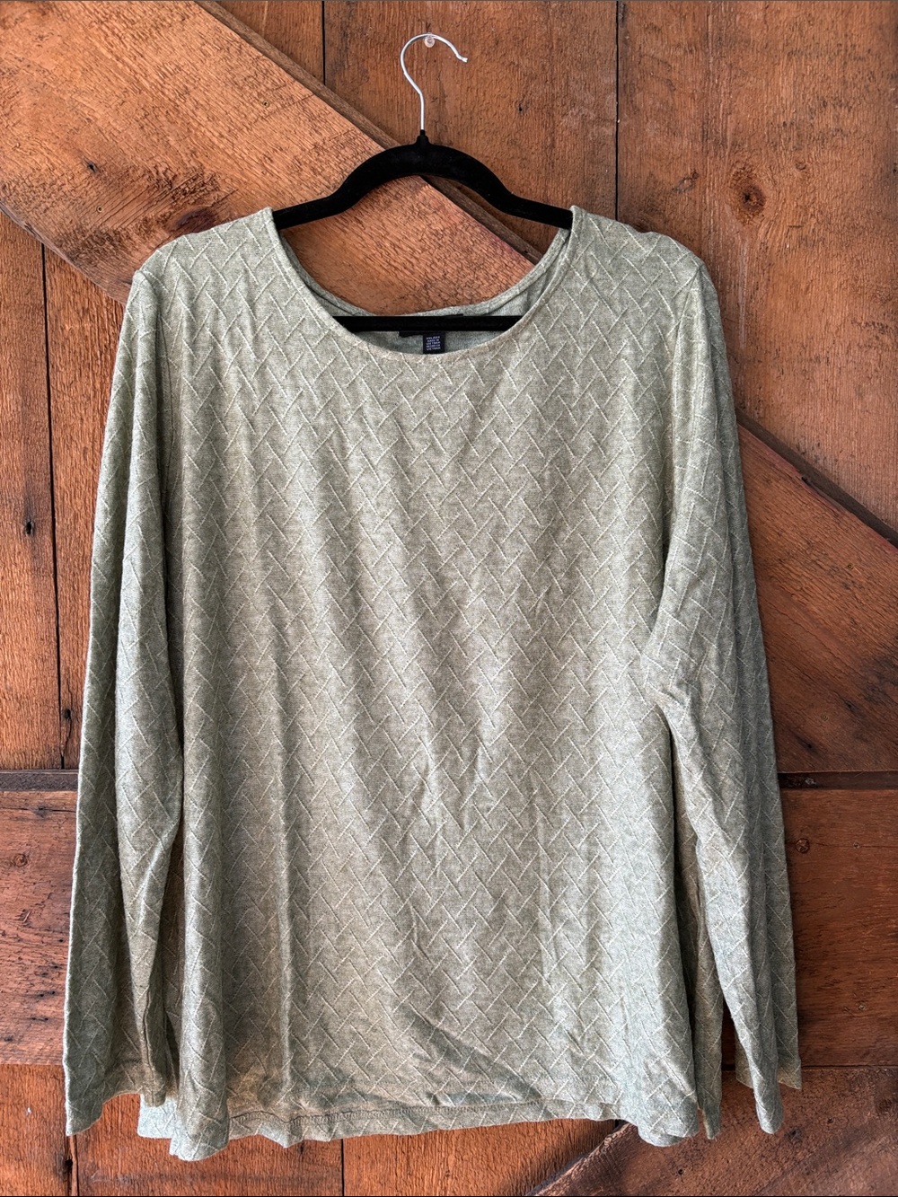 Mario Serrani Olive Green Long Sleeve Top